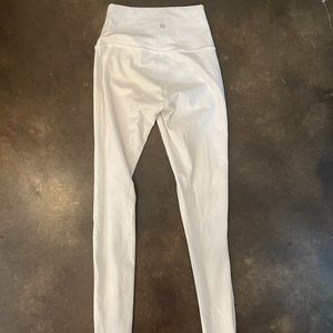 white Lululemon align leggings